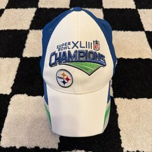 Reebok On Field Pittsburgh Steelers Superbowl XLIII Champions Flex Hat